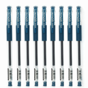 晨光(M&G)文具Q7/0.5mm墨蓝色中性笔 经典拔盖子弹头签字笔 办公水笔 12支/盒