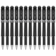 得力 S21 盒装 中性笔水笔签字笔 磨砂杆S21