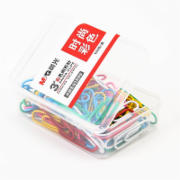 晨光(M&G)文具3号彩色回形针 办公家用多功能曲别针 PP盒装别针 100枚装ABS91699